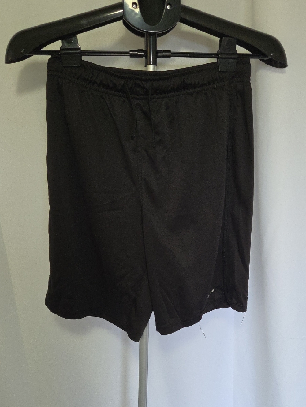 Boys Black Athletic Drawstring Shorts